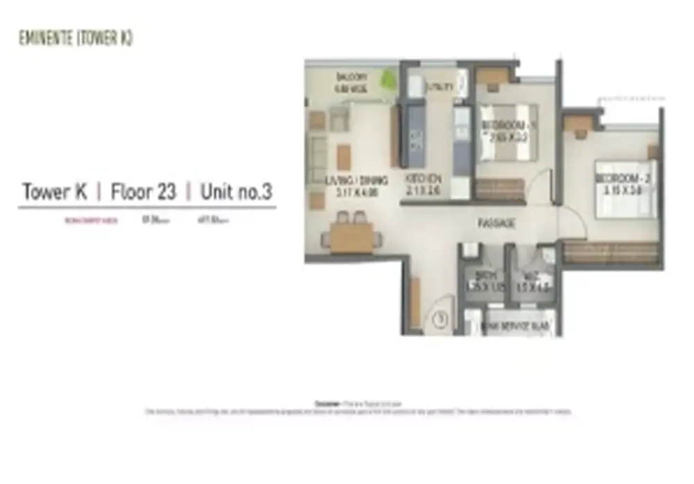 2 BHK Type 1